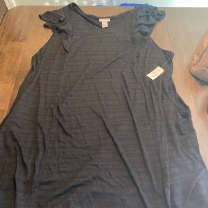 3X Black Catherines Bathing Suit Coverup Dress